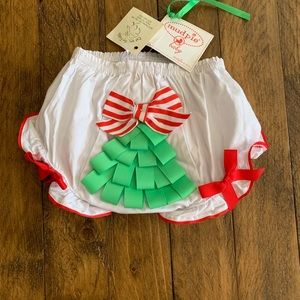 Christmas diaper cover.